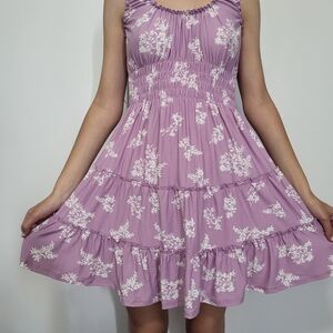 Floral Purple Women's Dress